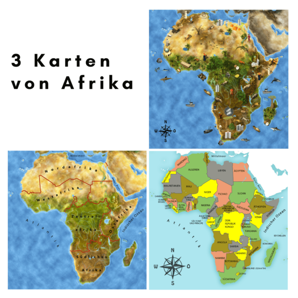 3 Kontinentkarten Afrika